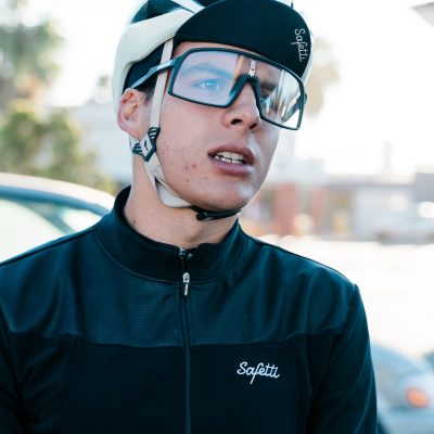 Photo by José Pablo Domínguez a young man wearing a helmet and goggles